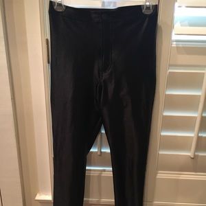American Apparel black nylon high waist jegging